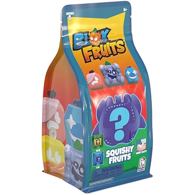 Blox Fruits SQUISHY FIGURES, BLIND PACK, COLLECTIBLE PLUSH, OFFICIALLY LICENSED, INCLUDE DLC CODE TO UN-LOCK GAME CONTENT, FOR ENTHUSIAST, 6 YEARS+ - Image 3